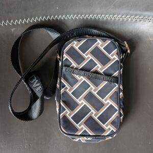 DVF X Target Black Geometric Crossbody Bag